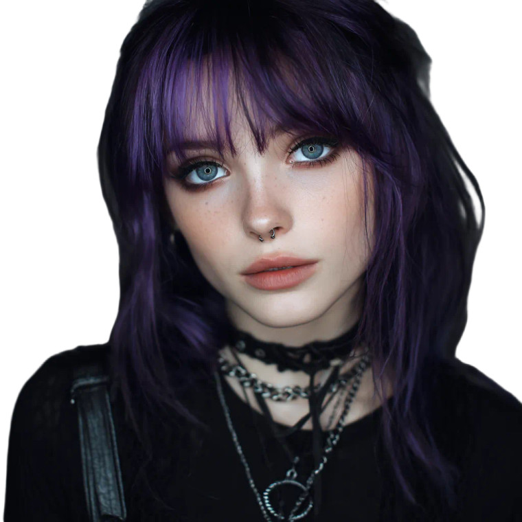 Gothic Woman V9 Vinyl Car Decal Sticker – Waterproof & UV-Resistant 3.4133333333333336"