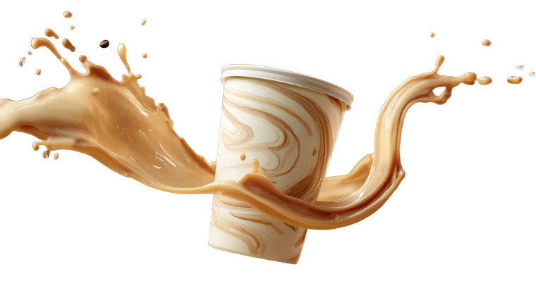 Floating Coffee Cup V3 Vinyl Car Decal Sticker – Waterproof & UV-Resistant 5.4