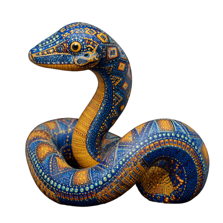 Mexican Alebrije Snake Vinyl Car Decal Sticker – Waterproof & UV-Resistant 6.826666666666667"