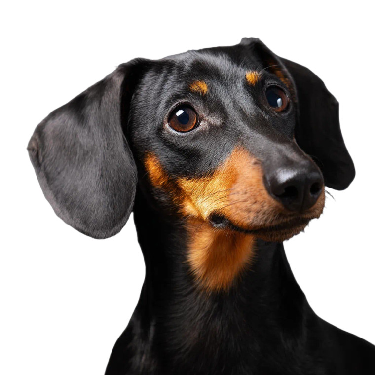 Black Dachshund Vinyl Car Decal Sticker – Waterproof & UV-Resistant 6.826666666666667"