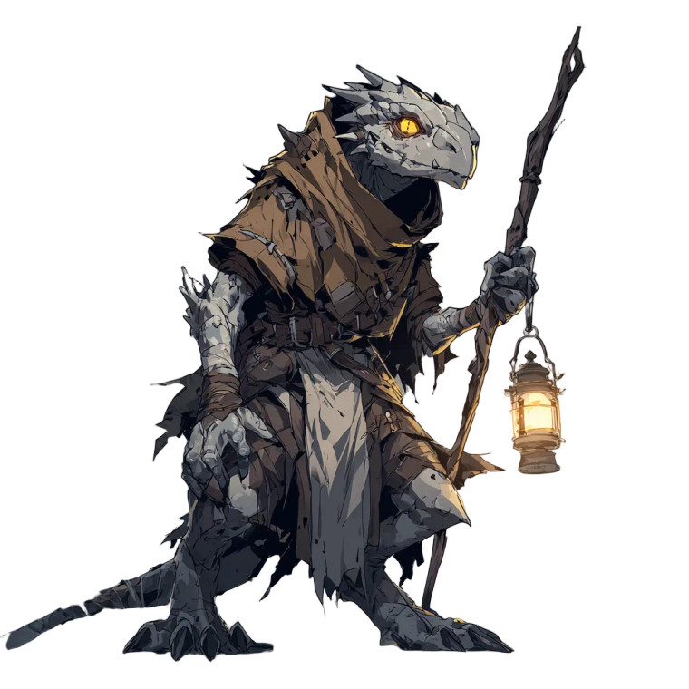 Kobold With Lantern Vinyl Car Decal Sticker – Waterproof & UV-Resistant 3.4133333333333336"