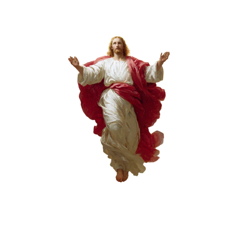 Floating Jesus V5 Vinyl Car Decal Sticker – Waterproof & UV-Resistant 3.4133333333333336"