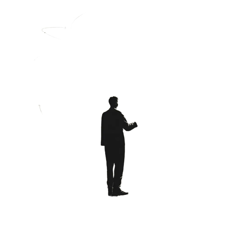Silhouette With Orb Vinyl Car Decal Sticker – Waterproof & UV-Resistant 6.826666666666667"