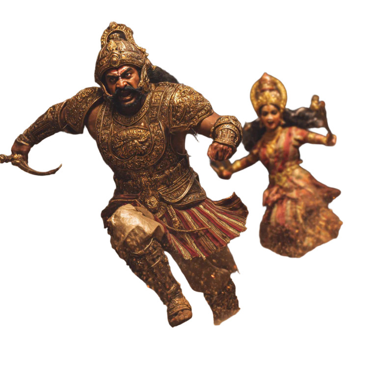 Fleeing Evil King Vinyl Car Decal Sticker – Waterproof & UV-Resistant 3.4133333333333336"