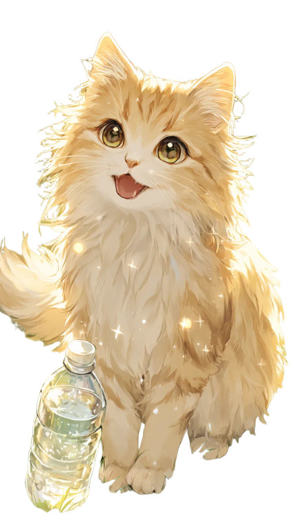 Whimsical Golden Cat Vinyl Car Decal Sticker – Waterproof & UV-Resistant 9.706666666666667"