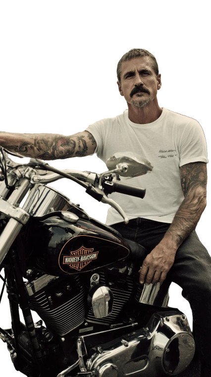 Biker Portrait Vinyl Car Decal Sticker – Waterproof & UV-Resistant 4.8533333333333335"