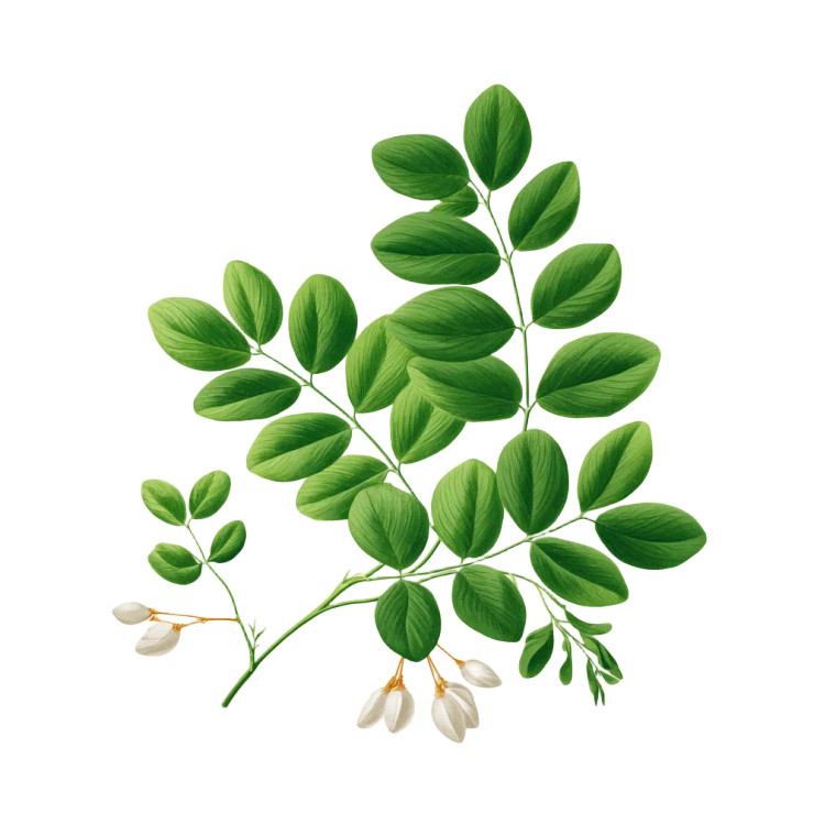 Vintage Moringa Drawing Vinyl Car Decal Sticker – Waterproof & UV-Resistant 3.4133333333333336"