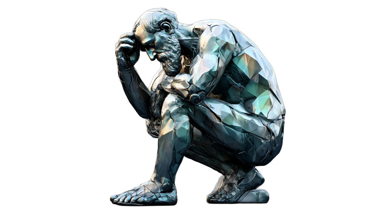 Robotic Thinker Replica Vinyl Car Decal Sticker – Waterproof & UV-Resistant 5.4
