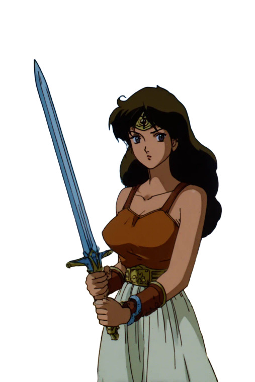 Fantasy Swordswoman V4 Vinyl Car Decal Sticker – Waterproof & UV-Resistant 8.96"