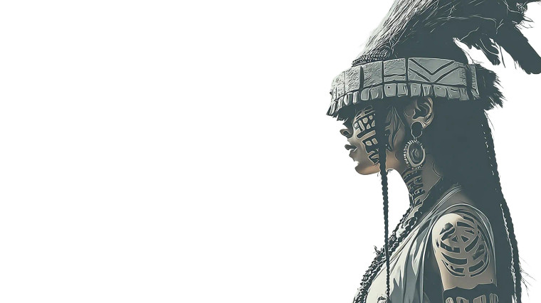 Polynesian Priestess Hina Vinyl Car Decal Sticker – Waterproof & UV-Resistant 2.72"