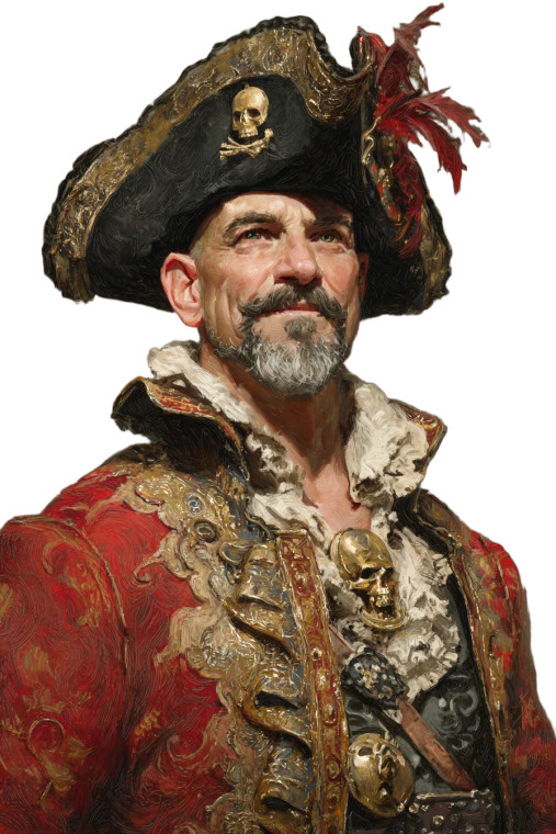 Pirate Lord Admiral Vinyl Car Decal Sticker – Waterproof & UV-Resistant 8.96" Pirate Lord Admiral Vinyl Car Decal Sticker – Waterproof & UV-Resistant 8.96"