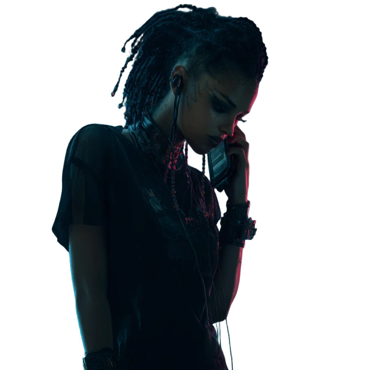 Cyberpunk Girl V52 Vinyl Car Decal Sticker – Waterproof & UV-Resistant 6.826666666666667"