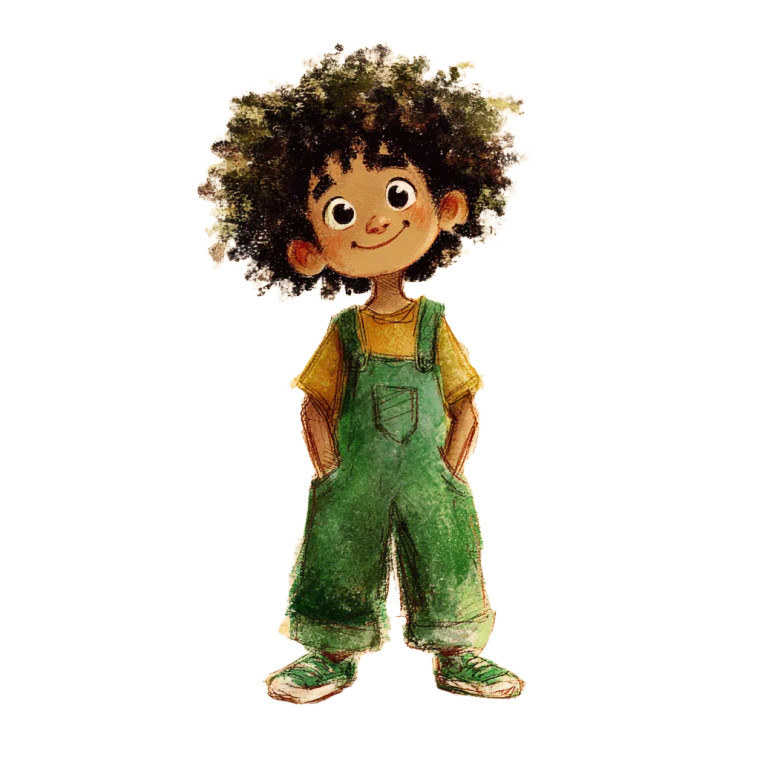Happy Afro Boy Vinyl Car Decal Sticker – Waterproof & UV-Resistant 3.4133333333333336"