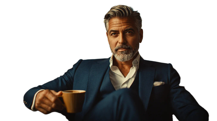 Silver-Haired Gentleman V2 Vinyl Car Decal Sticker – Waterproof & UV-Resistant 2.72"