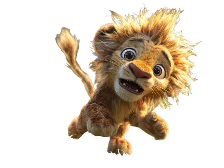 Tiny Lion Fleeing Vinyl Car Decal Sticker – Waterproof & UV-Resistant 6.1866666666666665"