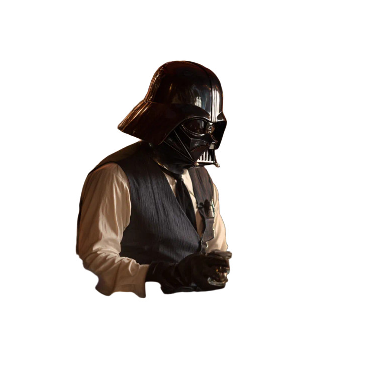 Darth Vader Bartender V2 Vinyl Car Decal Sticker – Waterproof & UV-Resistant 6.826666666666667"