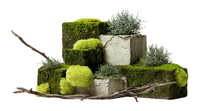 Mossy Abstract Sculpture Vinyl Car Decal Sticker – Waterproof & UV-Resistant 2.56"