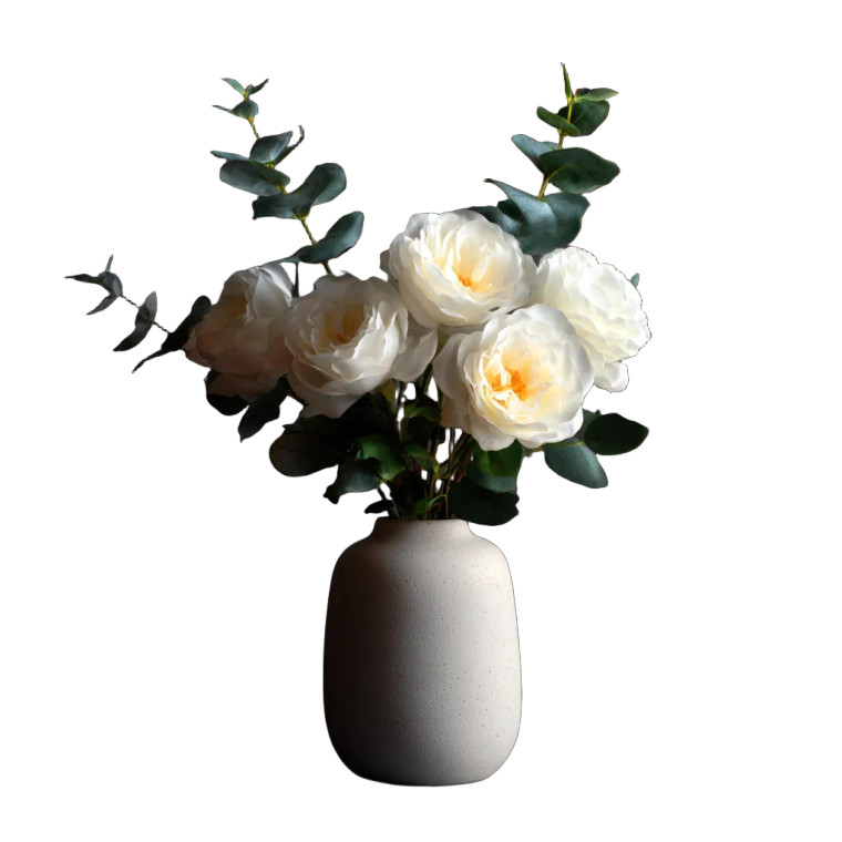 White Rose Bouquet Vinyl Car Decal Sticker – Waterproof & UV-Resistant 6.826666666666667"