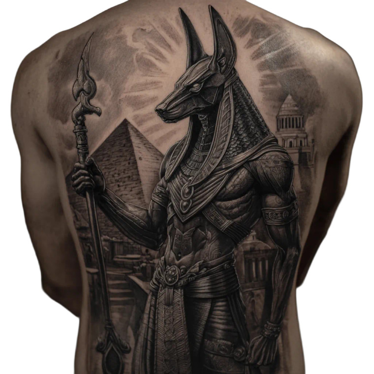 Anubis Silhouette Vinyl Car Decal Sticker – Waterproof & UV-Resistant 6.826666666666667"