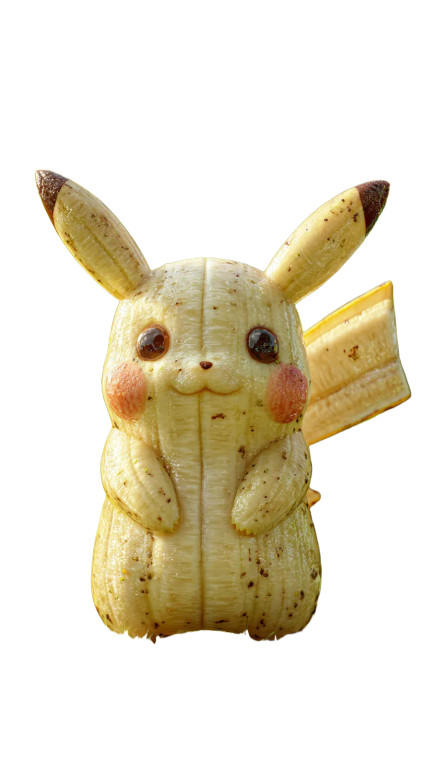 Banana Pikachu Vinyl Car Decal Sticker – Waterproof & UV-Resistant 9.706666666666667"