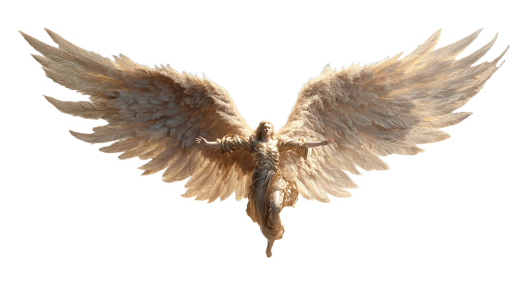 Divine Male Angel Vinyl Car Decal Sticker – Waterproof & UV-Resistant 2.72"