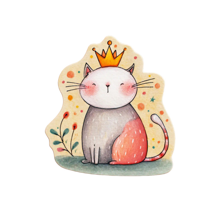 Whimsical Cat Stickers Vinyl Car Decal Sticker – Waterproof & UV-Resistant 6.826666666666667"