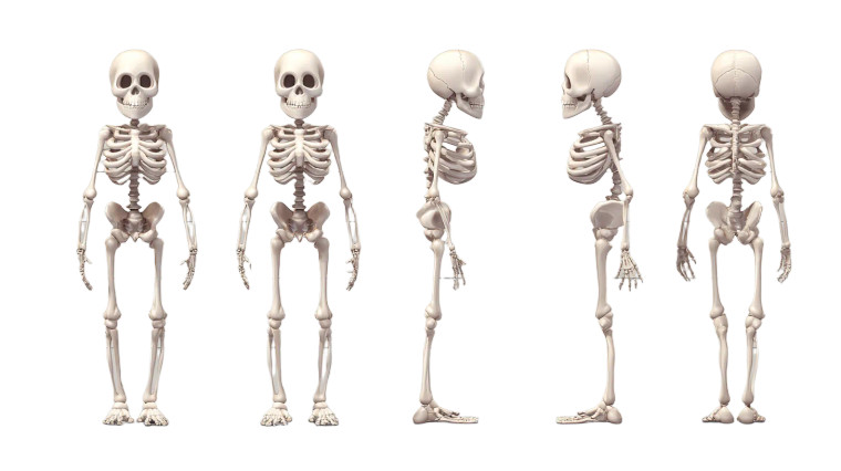 Cute Cartoon Skeleton Vinyl Car Decal Sticker – Waterproof & UV-Resistant 2.72"