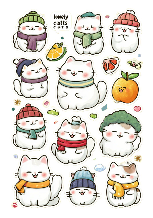 Cartoon Cat Stickers V3 Vinyl Car Decal Sticker – Waterproof & UV-Resistant 4.32"