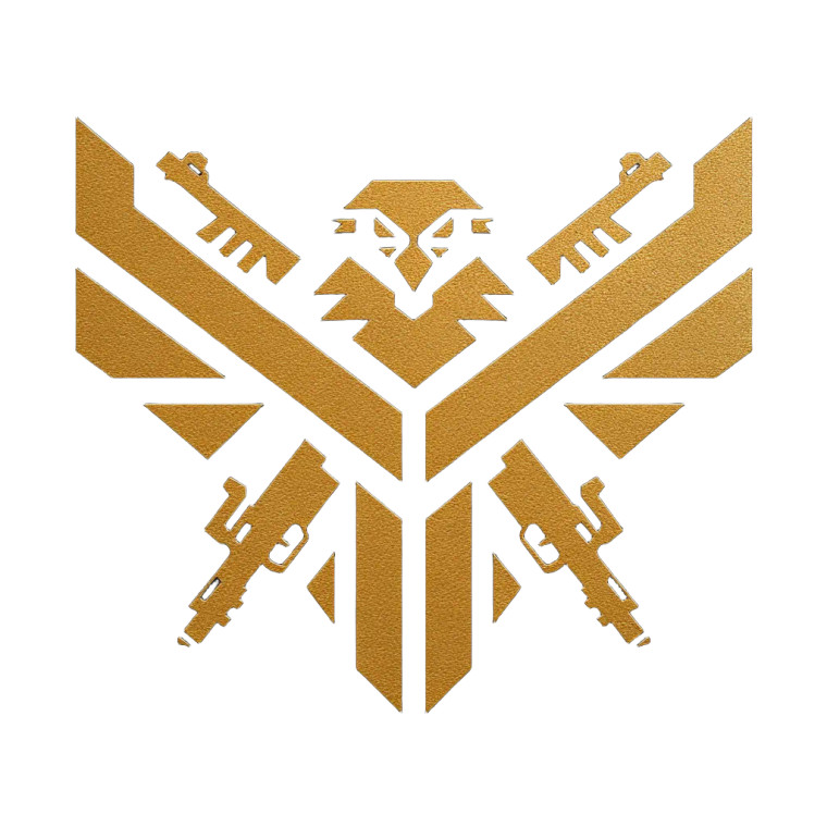 Tactical Falcon Logo Vinyl Car Decal Sticker – Waterproof & UV-Resistant 6.826666666666667"