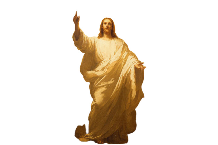 Divine Jesus Scene V2 Vinyl Car Decal Sticker – Waterproof & UV-Resistant 2.986666666666667"