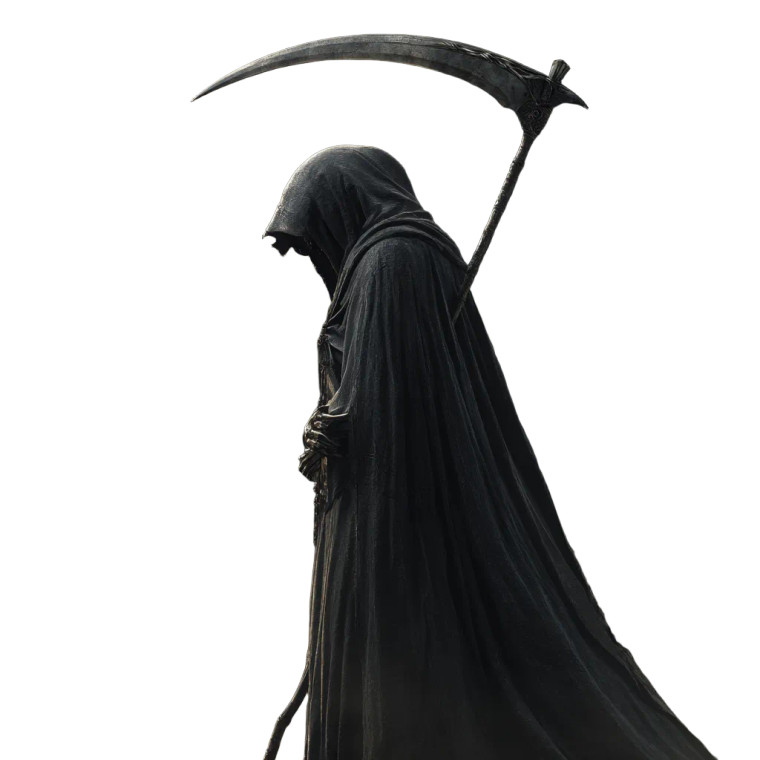 Grim Reaper V74 Vinyl Car Decal Sticker – Waterproof & UV-Resistant 3.4133333333333336"