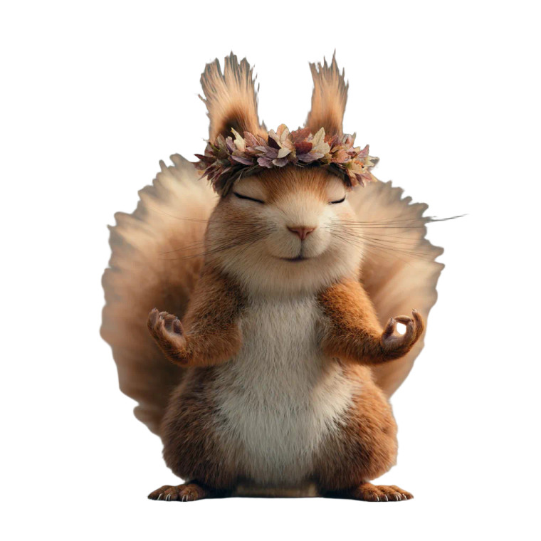 Yoga Squirrel Vinyl Car Decal Sticker – Waterproof & UV-Resistant 6.826666666666667" Yoga Squirrel Vinyl Car Decal Sticker – Waterproof & UV-Resistant 6.826666666666667"