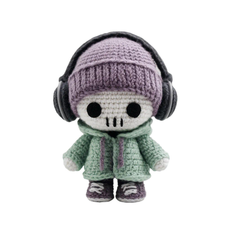 Stylized Skeleton Vinyl Car Decal Sticker – Waterproof & UV-Resistant 6.826666666666667"