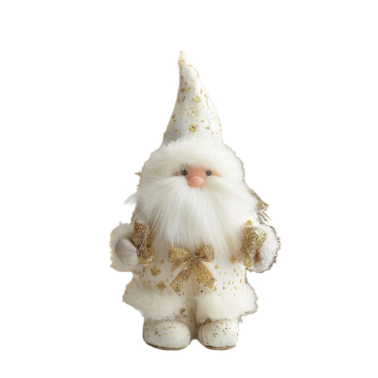 Fluffy Santa Vinyl Car Decal Sticker – Waterproof & UV-Resistant 3.4133333333333336"