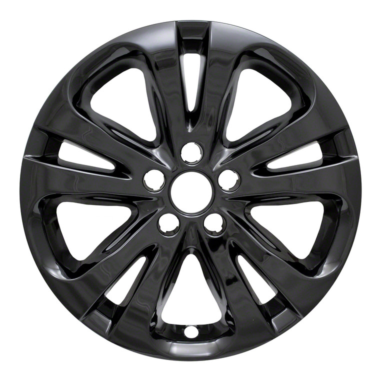 Transform Your Chrysler: 200 Wheels | 17" Gloss Black Snap-On Skin Set | High-Quality ABS Plastic