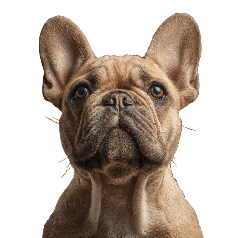 Tan French Bulldog Vinyl Car Decal Sticker – Waterproof & UV-Resistant 6.826666666666667"