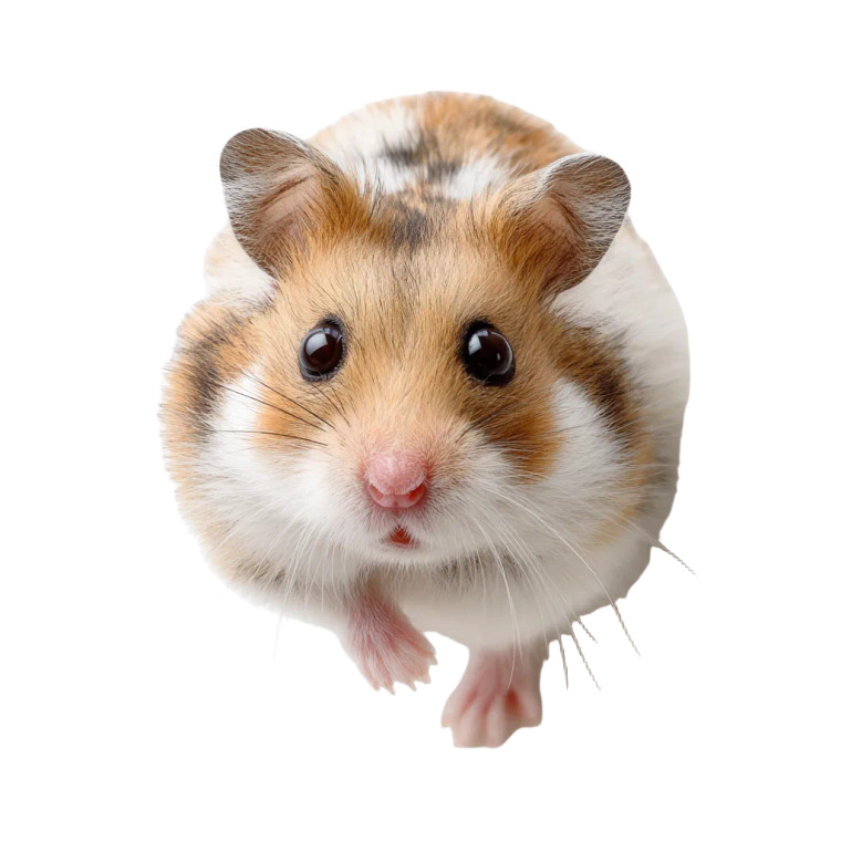 Crawling Hamster Vinyl Car Decal Sticker – Waterproof & UV-Resistant 3.4133333333333336"