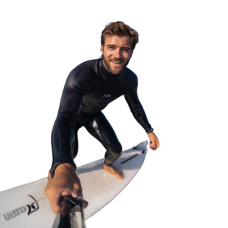 Surfer With Camera Vinyl Car Decal Sticker – Waterproof & UV-Resistant 3.4133333333333336"