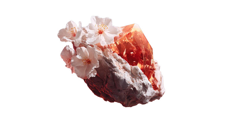 Crystal Asteroid Flora Vinyl Car Decal Sticker – Waterproof & UV-Resistant 2.72"