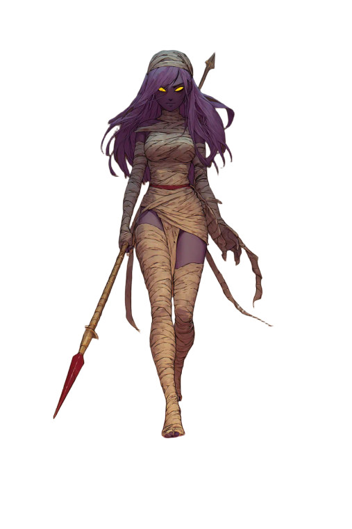 Undead Mummy Waifu Vinyl Car Decal Sticker – Waterproof & UV-Resistant 4.4