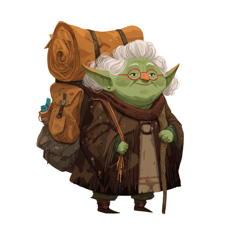 Goblin Grandma Vinyl Car Decal Sticker – Waterproof & UV-Resistant 3.4133333333333336"