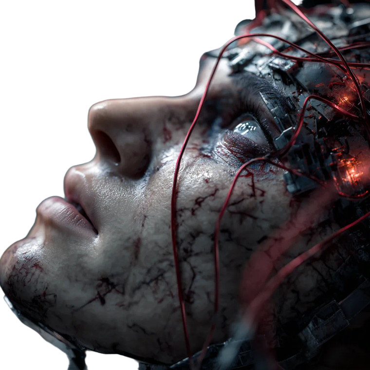 Mangled Human V2 Vinyl Car Decal Sticker – Waterproof & UV-Resistant 6.826666666666667"