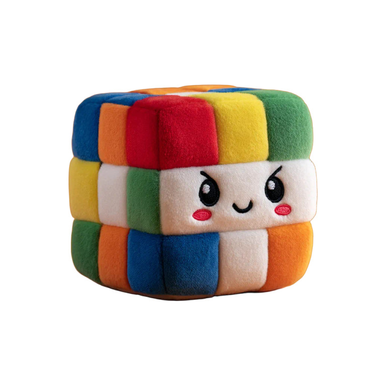 Cuddly Rubik'S Cube Vinyl Car Decal Sticker – Waterproof & UV-Resistant 3.4133333333333336"
