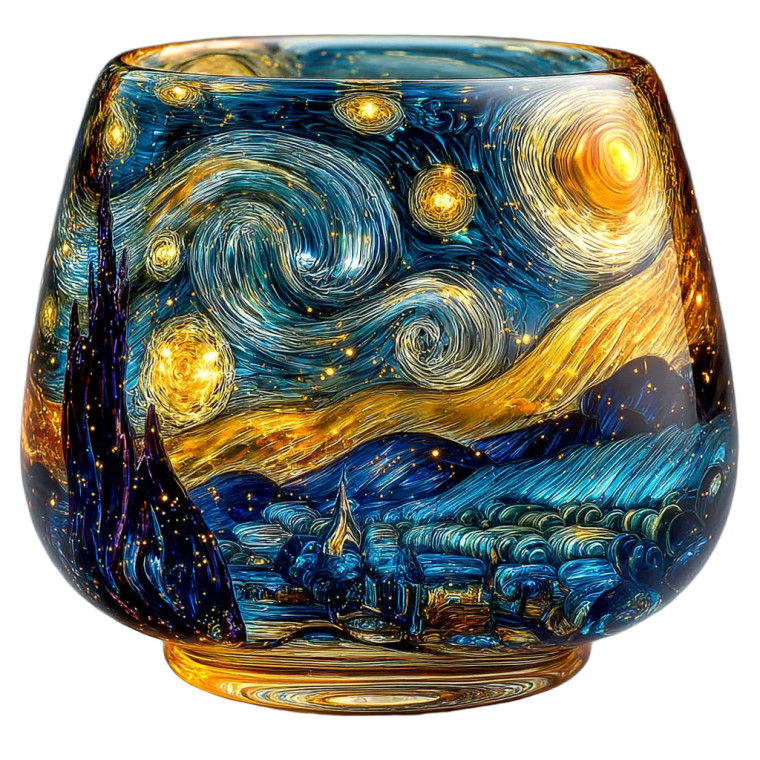 Starry Night Cup Vinyl Car Decal Sticker – Waterproof & UV-Resistant 6.826666666666667"