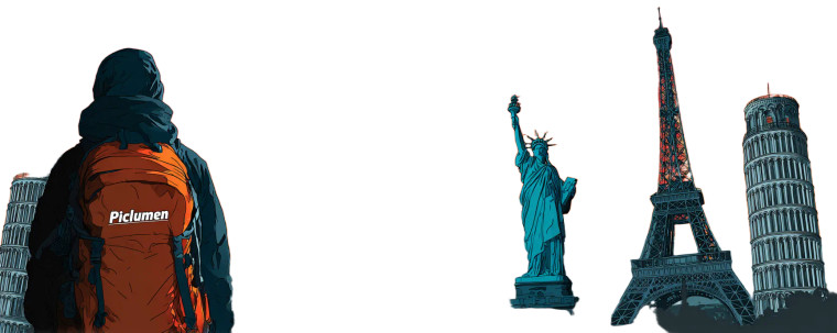 Backpacker With Piclumen Vinyl Car Decal Sticker – Waterproof & UV-Resistant 2.293333333333333