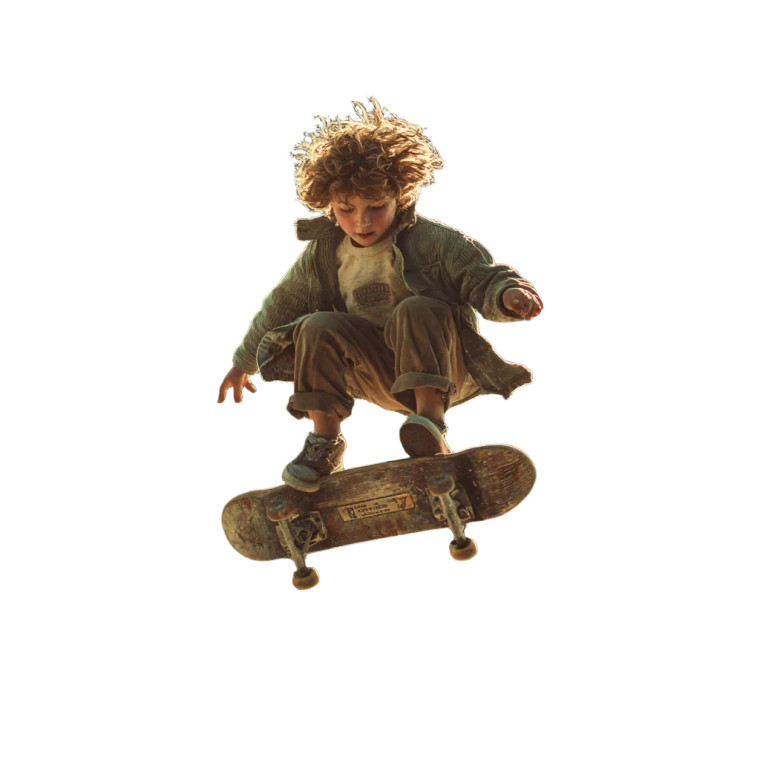 Skater Boy Jumping Vinyl Car Decal Sticker – Waterproof & UV-Resistant 3.4133333333333336"