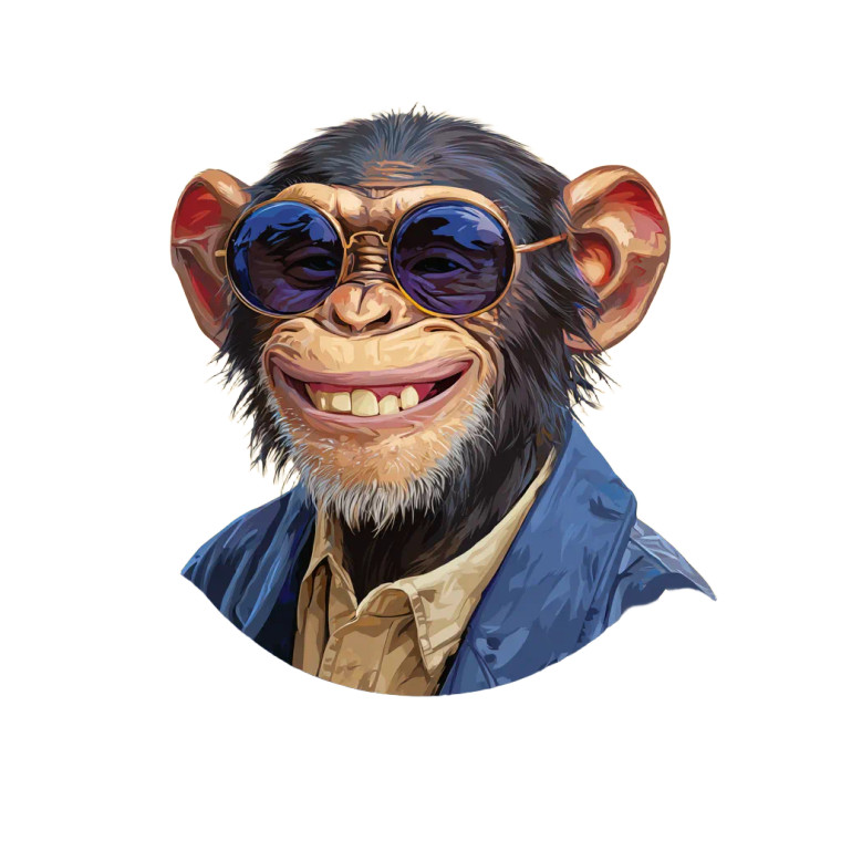 Cheeky Monkey Studio Vinyl Car Decal Sticker – Waterproof & UV-Resistant 6.826666666666667"