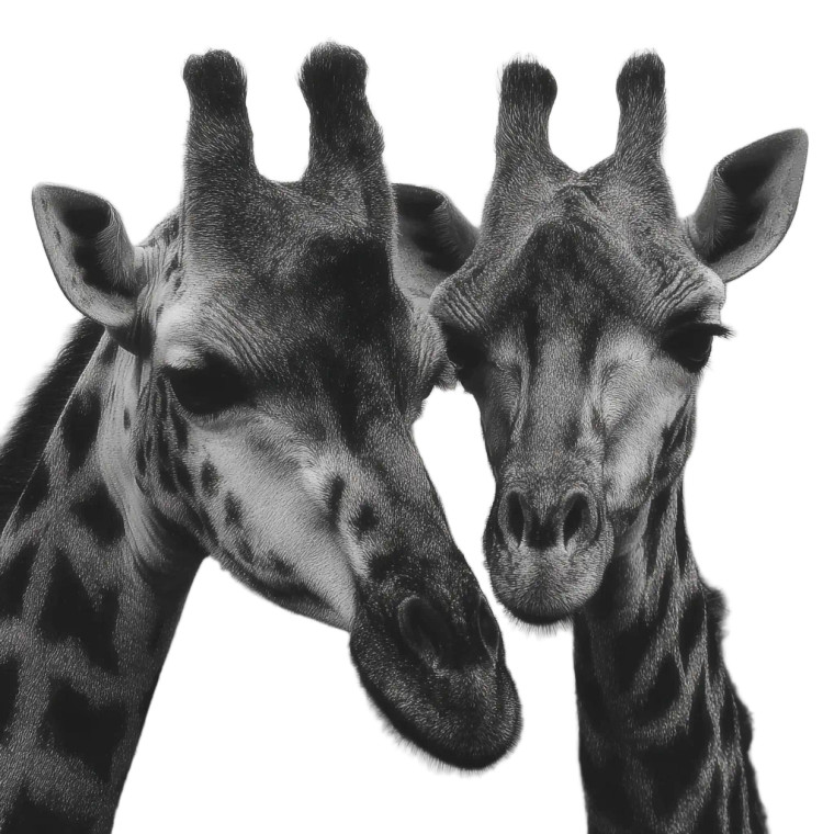 Abstract Giraffe Art V2 Vinyl Car Decal Sticker – Waterproof & UV-Resistant 3.4133333333333336"