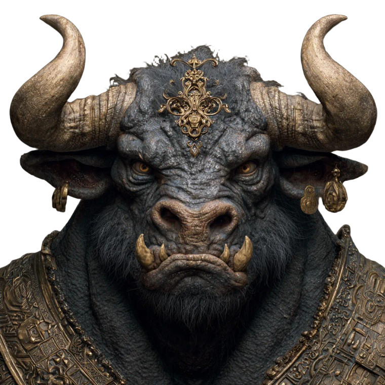 Minotaur Monster Vinyl Car Decal Sticker – Waterproof & UV-Resistant 3.4133333333333336"
