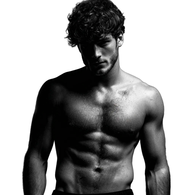 Athletic Handsome Man Vinyl Car Decal Sticker – Waterproof & UV-Resistant 3.4133333333333336"